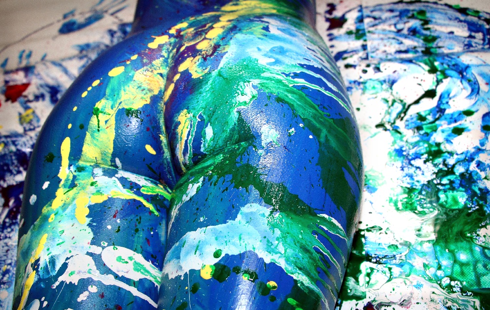 Christine Dumbsky - FineART & BodyART - Nicely painted backside
